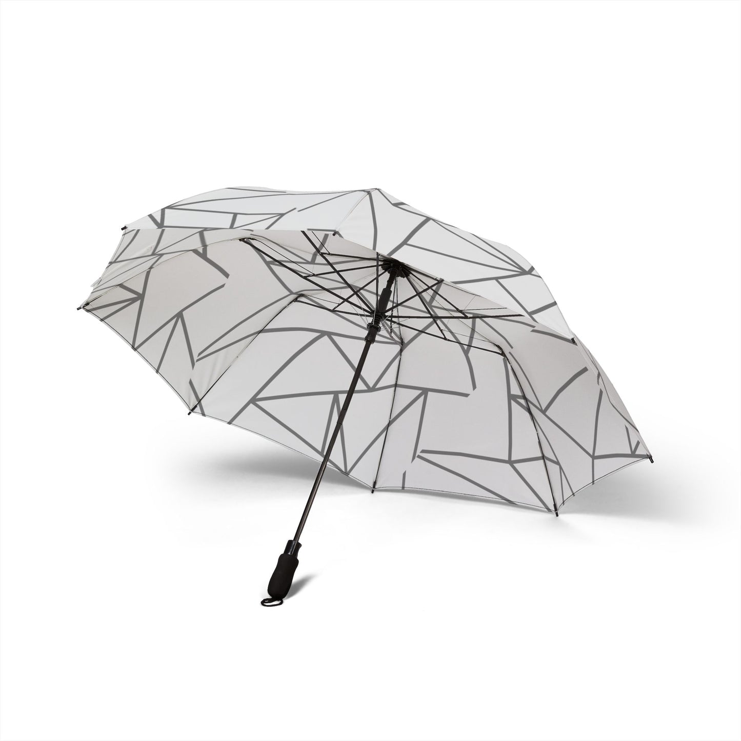 Minimalist Geometric Umbrella, Foldable Rain Accessory, Travel-Friendly Canopy, Stylish Gift for Him/Her, Everyday Use