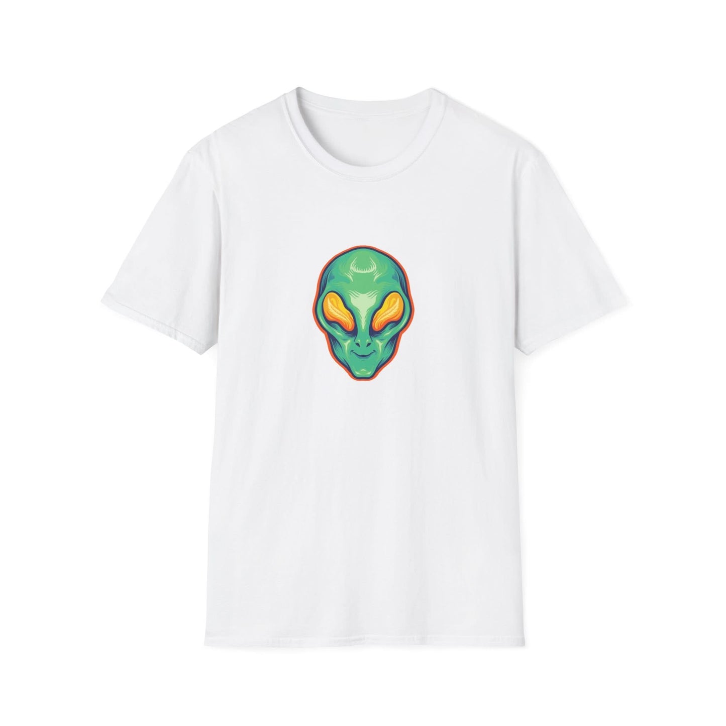 Alien Head Green Smile Mascot - Mleem