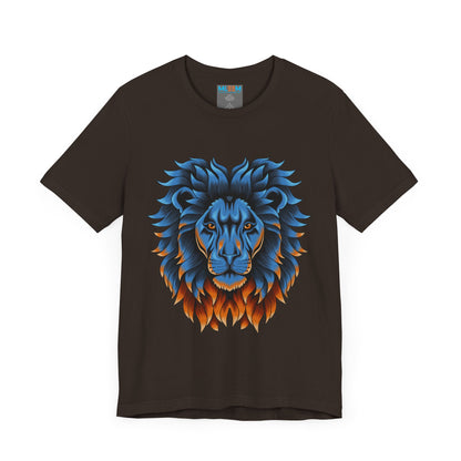 Dynamic Lion Graphic Tee - Unisex Short Sleeve Jersey T-Shirt