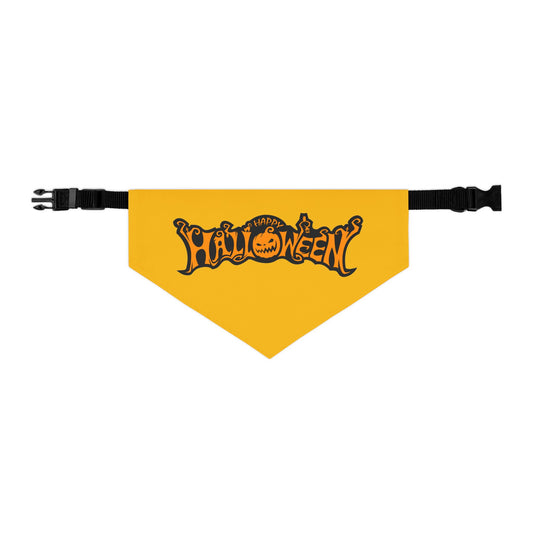 Halloween Pet Bandana Collar, Festive Dog Accessory,  Pet Costume, Trick or Treat Gear, Pumpkin Design