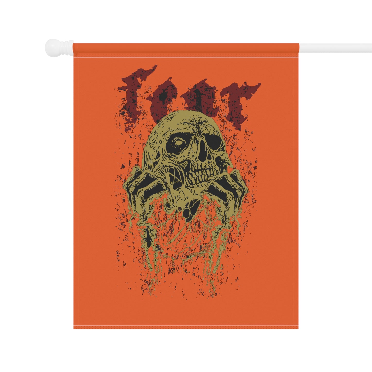 Halloween Garden Banner with Skull Design, Scary Outdoor Décor for Fall, Halloween Parties and Events, Spooky Home Decoration