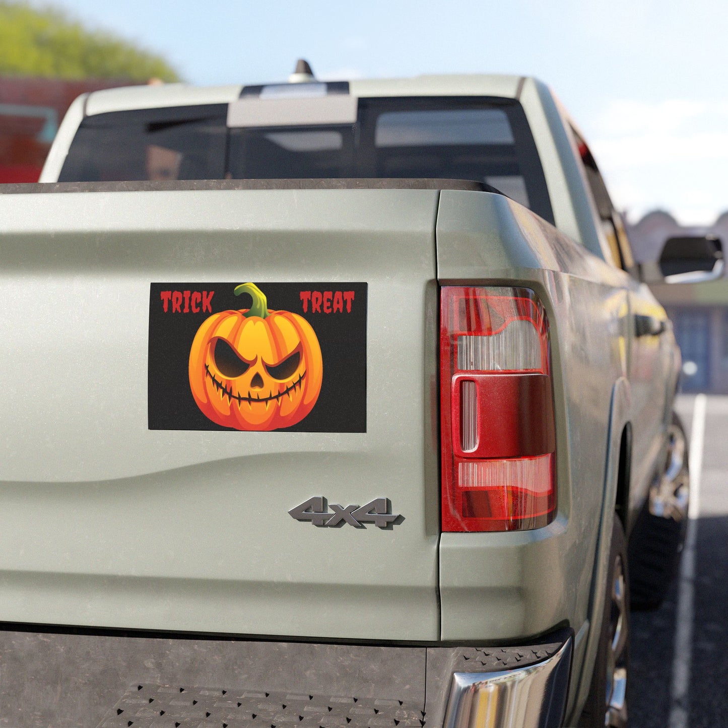 Halloween Car Magnet - Trick or Treat Pumpkin Design, Spooky Vehicle Decor, Fall Automotive Accessory, Autumn Gifts, Halloween Party Favor
