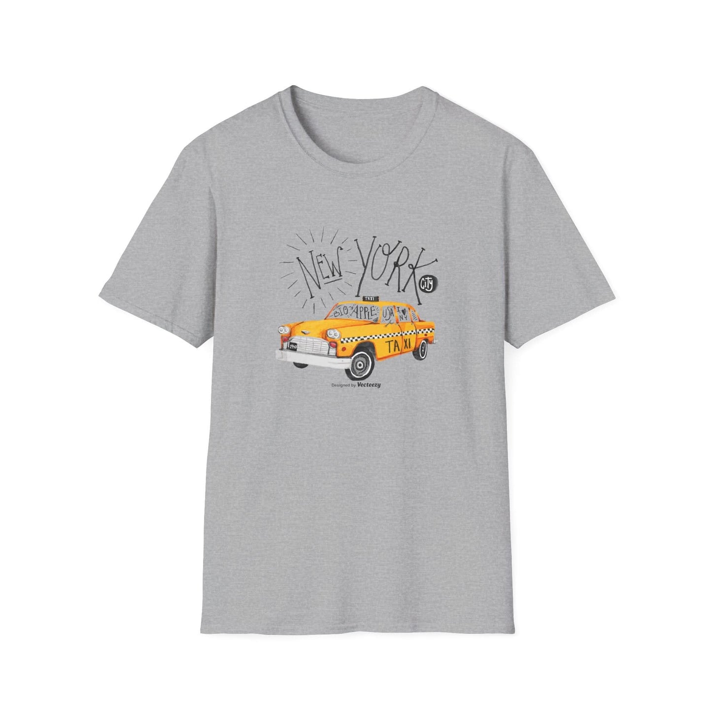 New York Taxi Watercolor - Mleem