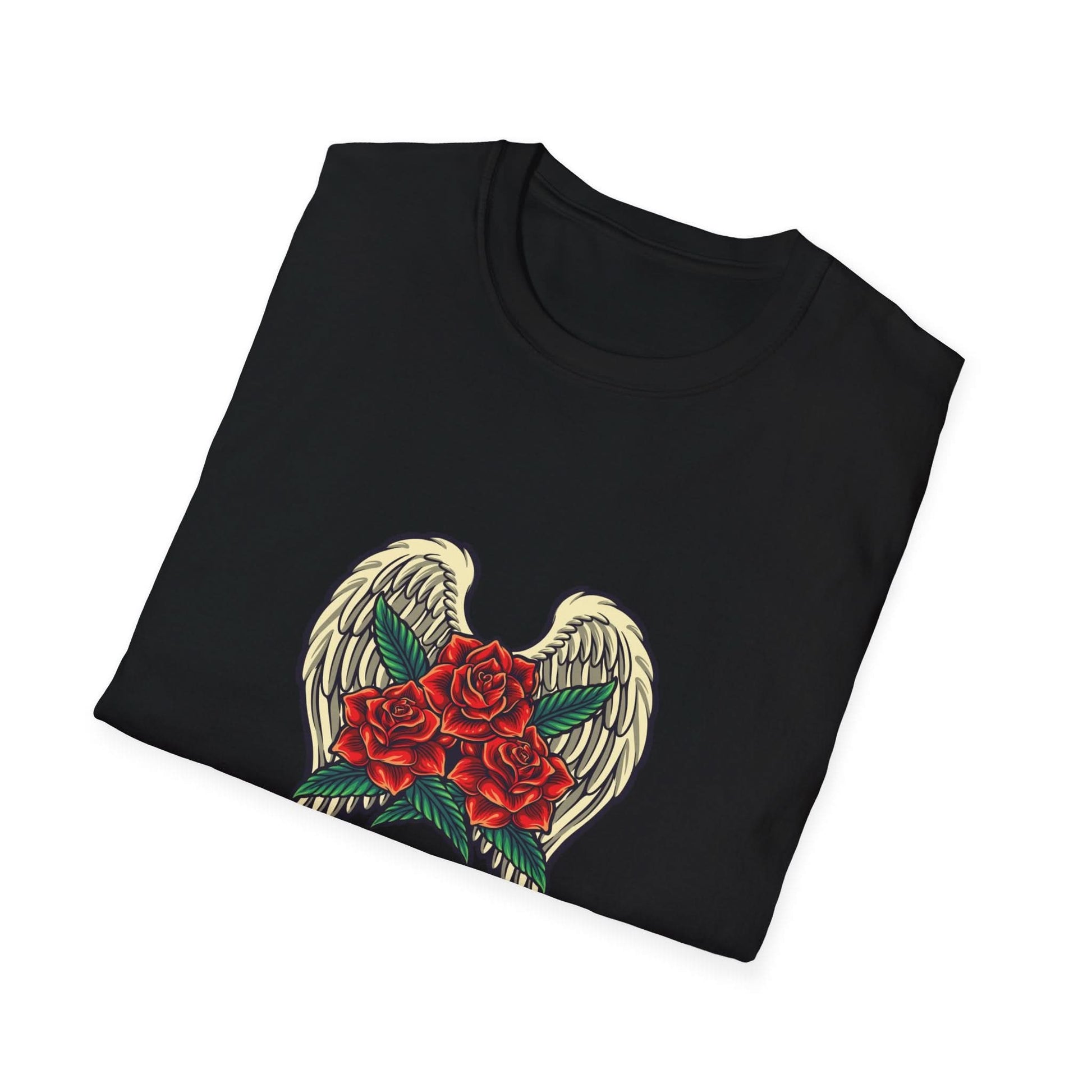 Red Rose Blooms with Angels Wings - Mleem