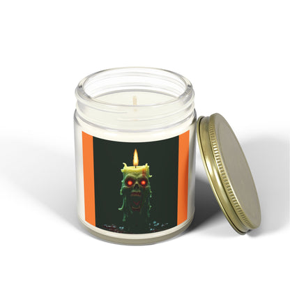 Coconut Apricot Candle with Spooky Vibe, Halloween Decor, Unique Gift, Cozy Atmosphere, Candle for Relaxation