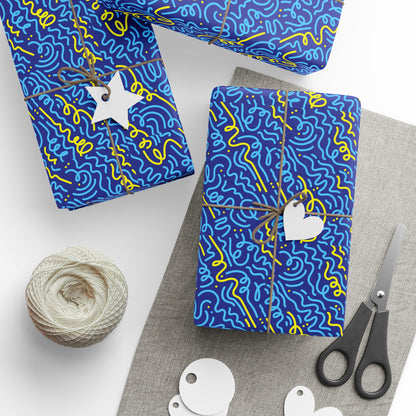 Vibrant Wrapping Paper Roll, Colorful Gift Wrap for All Occasions, Birthday, Holiday, Party, Eco-Friendly Packaging