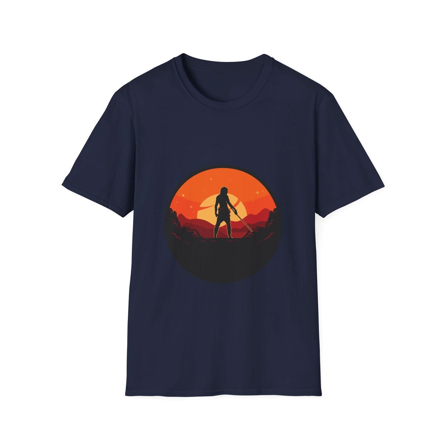 Swordsman With Sunset Background - Mleem