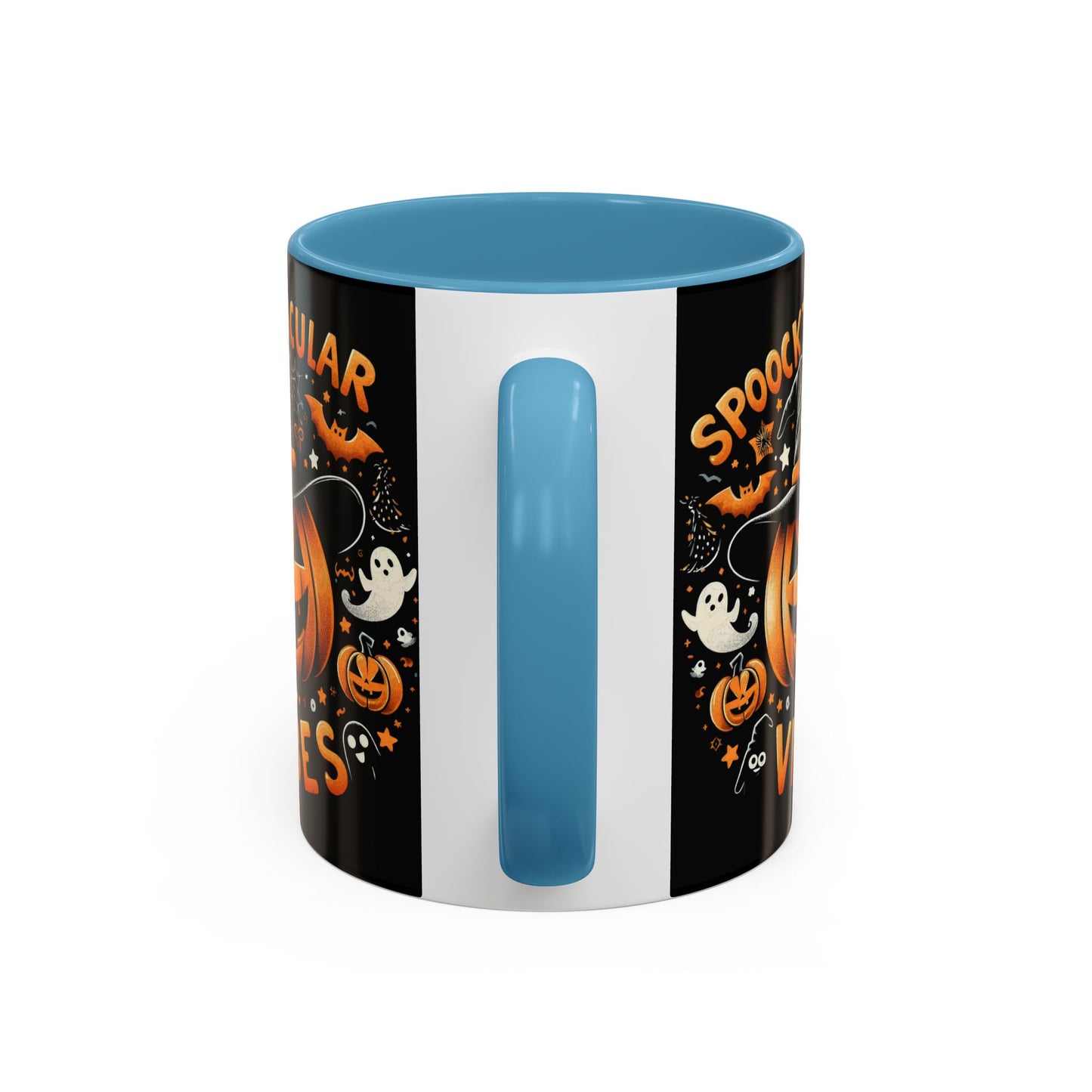 Halloween Accent Coffee Mug - Spooktacular Vibes, Fall Home Decor, Pumpkin Lovers Gift, Trick or Treat Mug, Spooky Season Drinkware