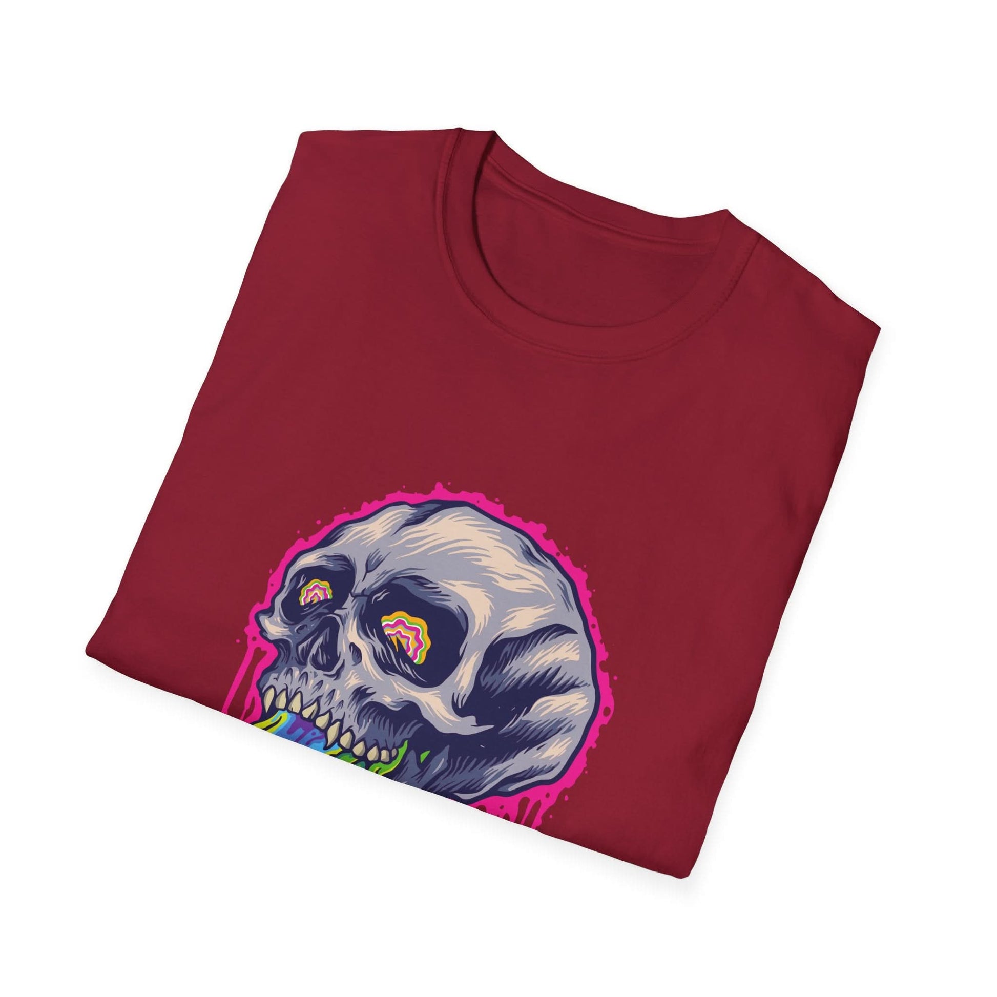 Scary Colorful Stone Skull - Mleem