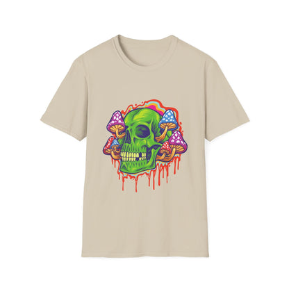 Psychedelic Skull with Mushrooms - Mleem