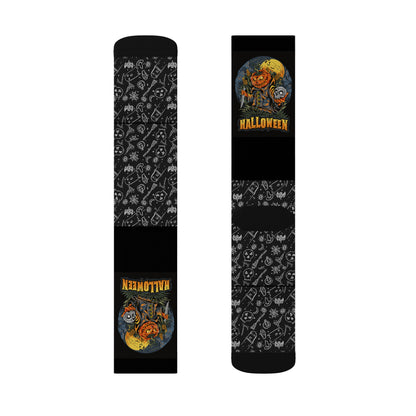 Halloween Themed Sublimation Socks for Spooky Vibes, Perfect for Costume Parties, Trick or Treat, Gift for Horror Fans