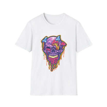 Magic Trippy Skull Mushroom Psychedelic - Mleem