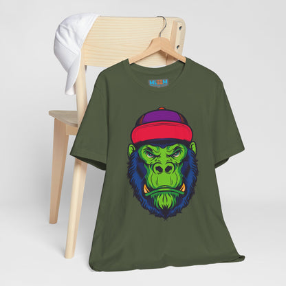 Vibrant Gorilla Graphic Tee - Unisex Short Sleeve T-Shirt