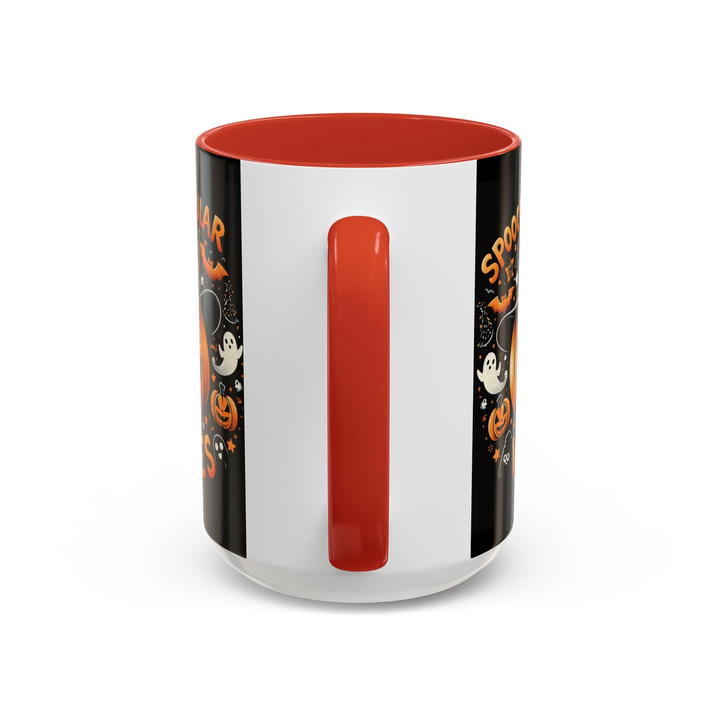 Halloween Accent Coffee Mug - Spooktacular Vibes, Fall Home Decor, Pumpkin Lovers Gift, Trick or Treat Mug, Spooky Season Drinkware