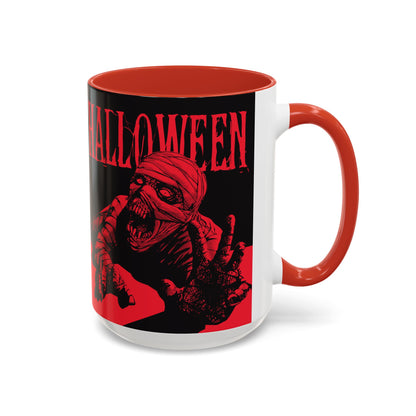 Halloween Accent Coffee Mug | Spooky Coffee Cup for Halloween Lovers, Trick or Treat Mug, Horror Decor, Gift for Fans