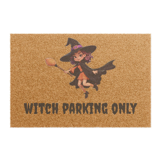 Witch Parking Only Doormat, Halloween Welcome Mat, Spooky Home Decor, Seasonal Gift, Fun Outdoor Entry Mat, Witchy Vibes