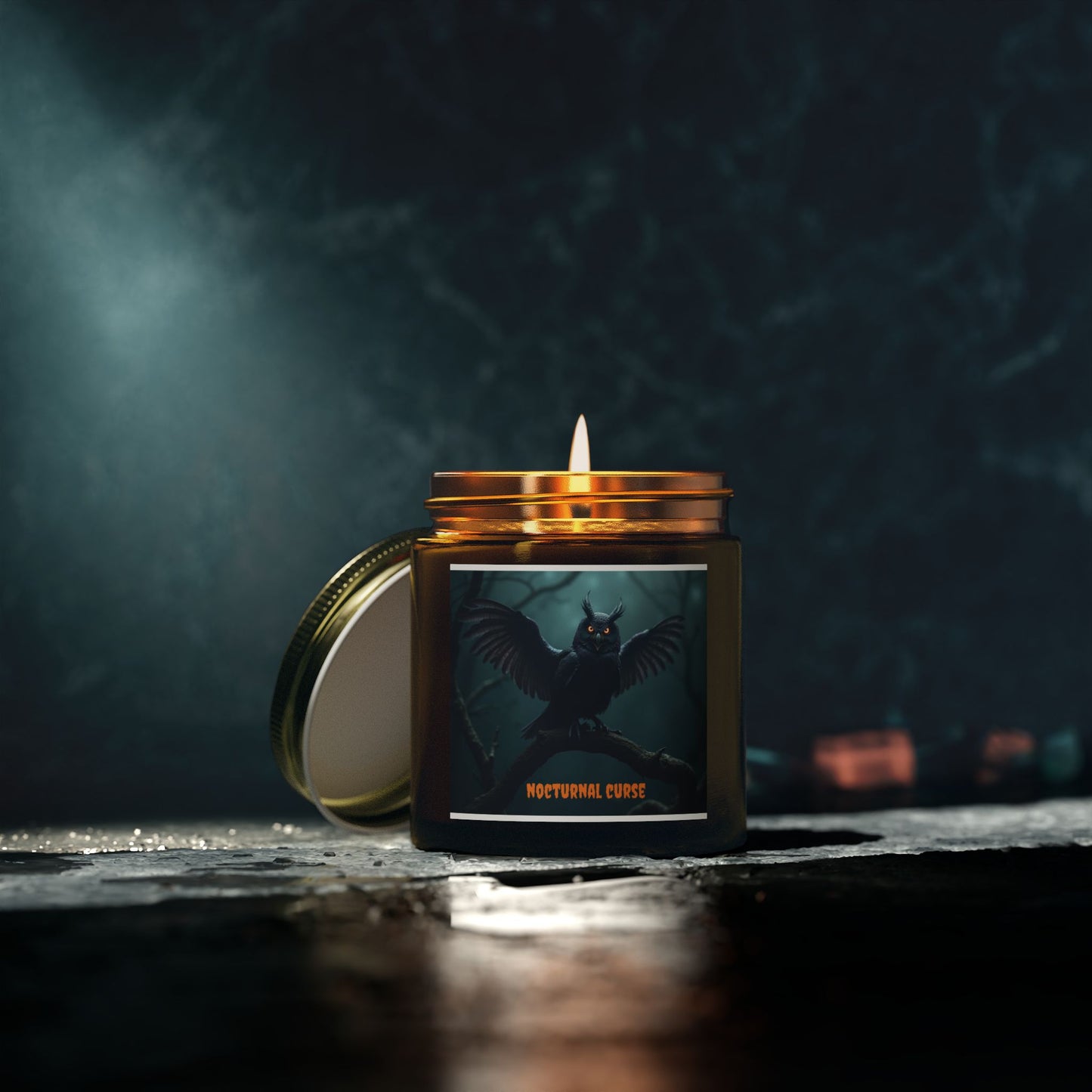 Nocturnal Curse Scented Candle - Spooky Home Decor, Aromatherapy Gift, Halloween Candle, Unique Home Fragrance