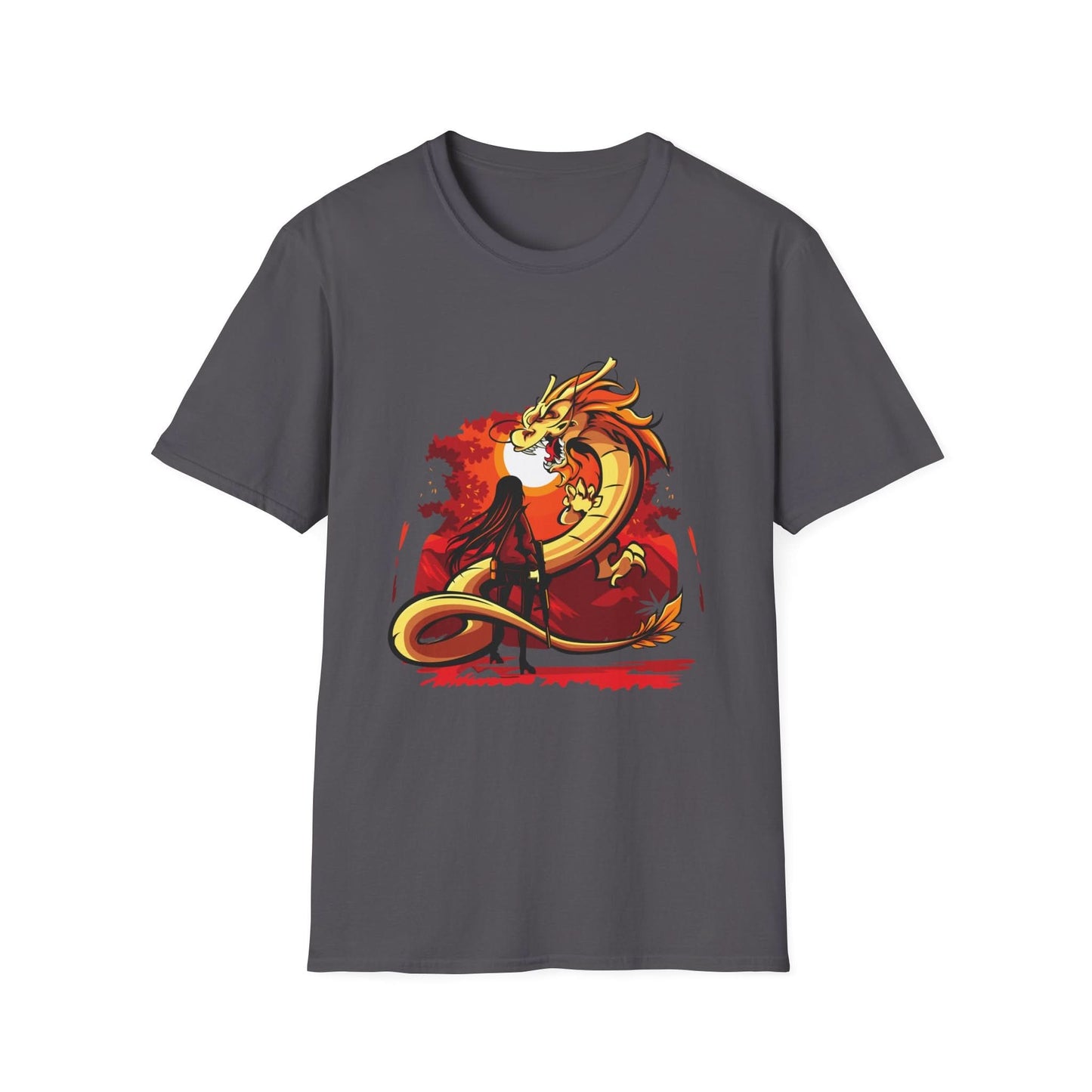 Girl Facing A Dragon - Mleem