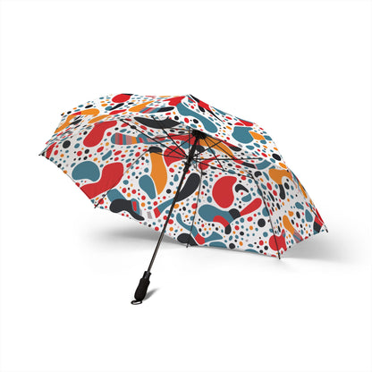 Colorful Semi-Automatic Foldable Umbrella, Portable Rain Gear, Stylish Umbrella for Him/Her, Perfect Gift for Rainy Days