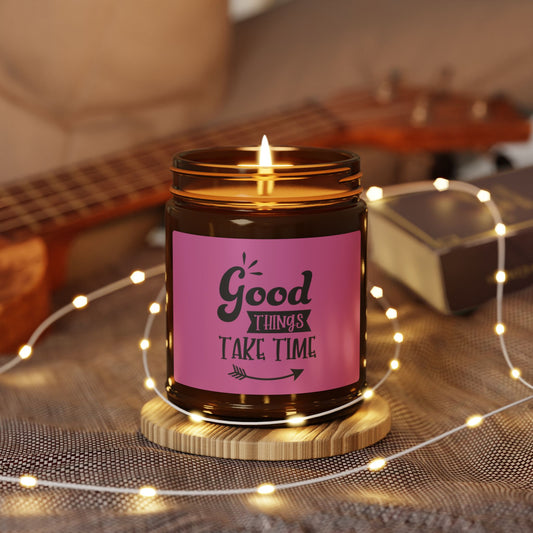 Scented Soy Candle with Inspirational Quote - Relaxing Home Decor, Gift for Friends and Family, Aromatherapy Candle