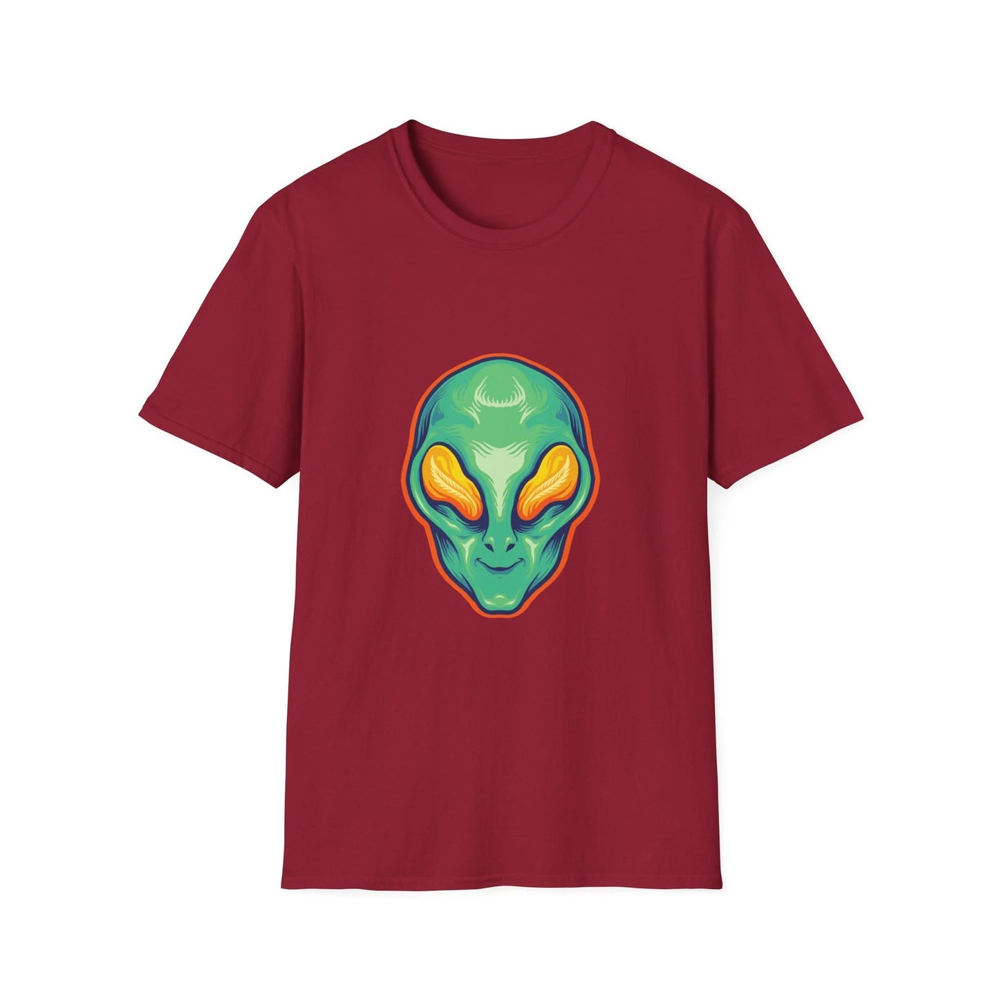 Alien Head Green Smile Mascot - Mleem