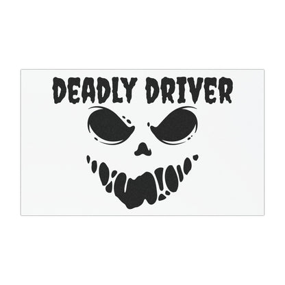 Deadly Driver Car Magnet - Funny Auto Decor, Road Trip Gift, Car Accessory, Halloween Decoration, Driver Humor