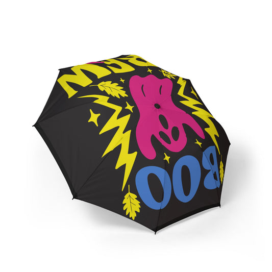 Vibrant Foldable Umbrella with Fun Graphic Design, Compact Travel Umbrella, Unisex Rain Gear, Perfect Gift for Outdoorsy Friends