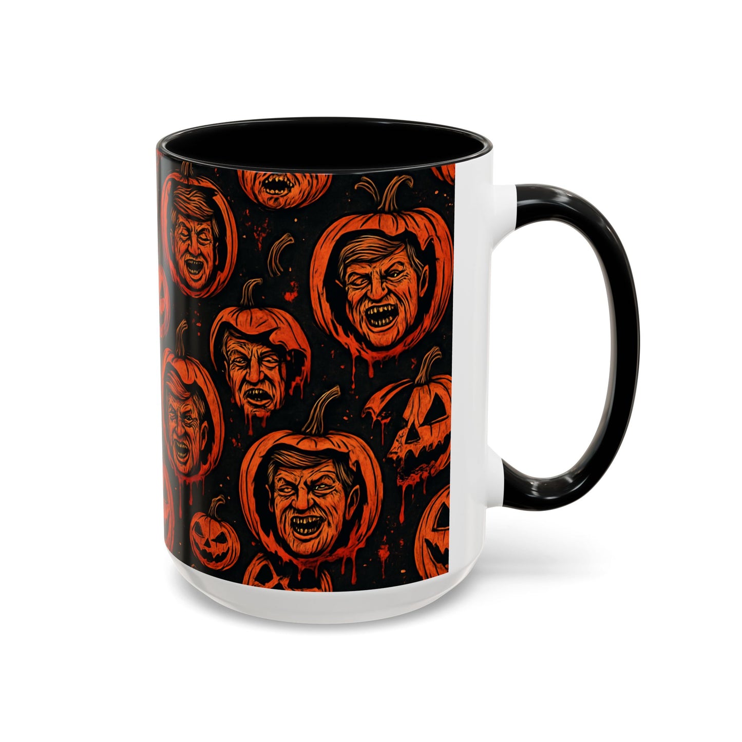 Spooky Pumpkin Faces Coffee Mug | Halloween Gifts, Funny Coffee Cup, Whimsical Mug, Holiday Decor, Unique Gifts