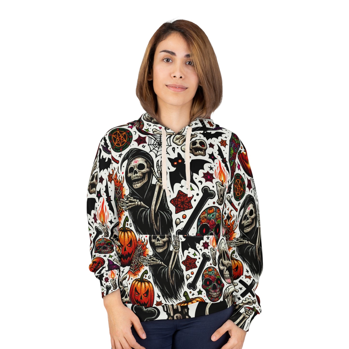 Halloween Skull Pullover Hoodie