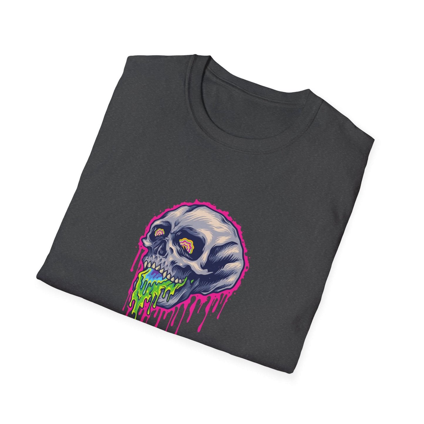 Scary Colorful Stone Skull - Mleem
