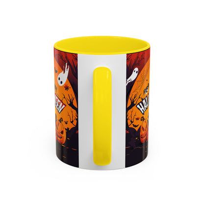 Spooky Halloween Coffee Mug - Perfect for Ghost Lovers and Fall Celebrations, Halloween Decor, Gift, Pumpkin Spice Season, Black Accent Mug