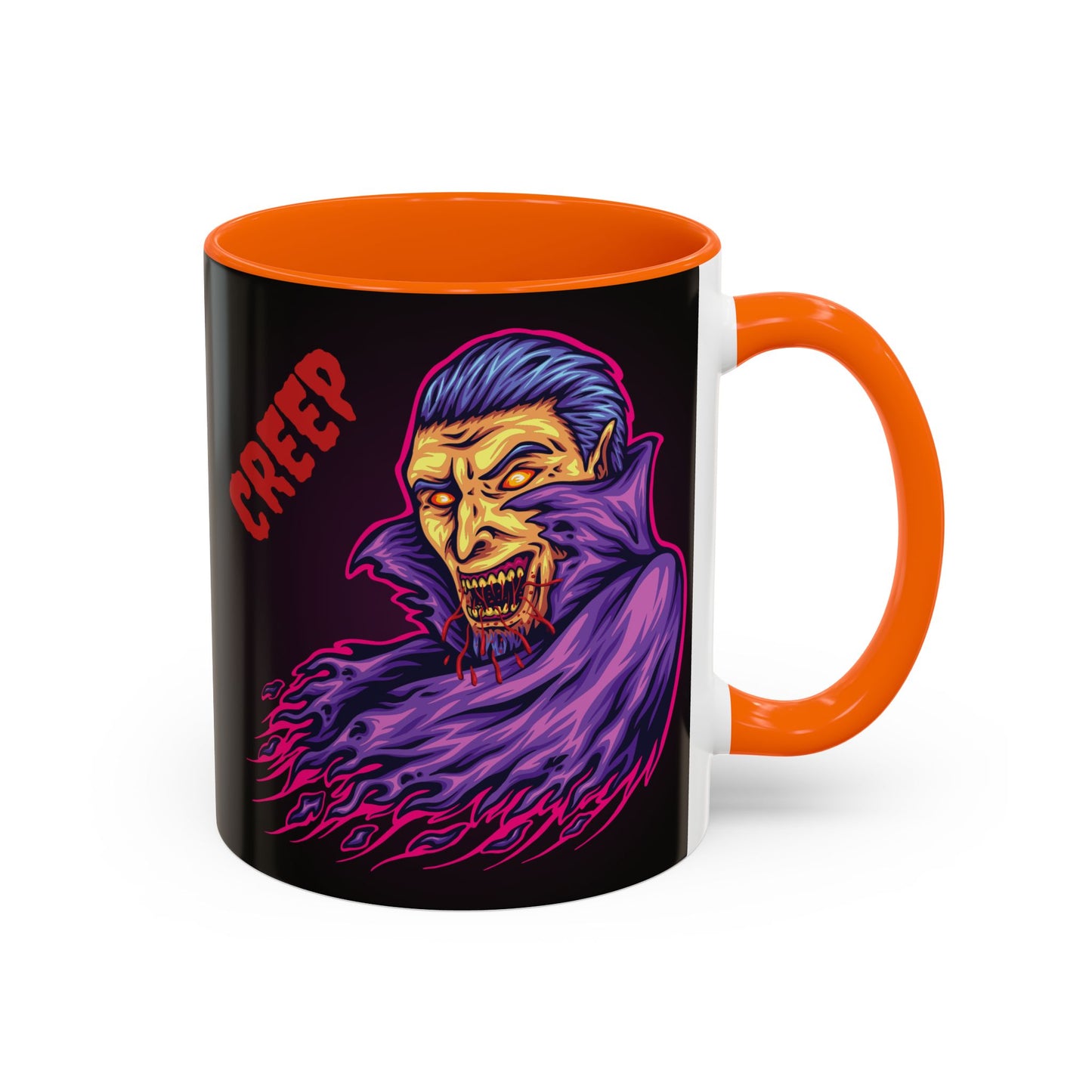 Creepy Gothic Accent Coffee Mug for Spooky Vibes, Halloween Decor, Unique Gift, Coffee Lover, Witchcraft Essentials