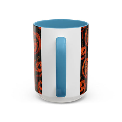 Spooky Pumpkin Faces Coffee Mug | Halloween Gifts, Funny Coffee Cup, Whimsical Mug, Holiday Decor, Unique Gifts
