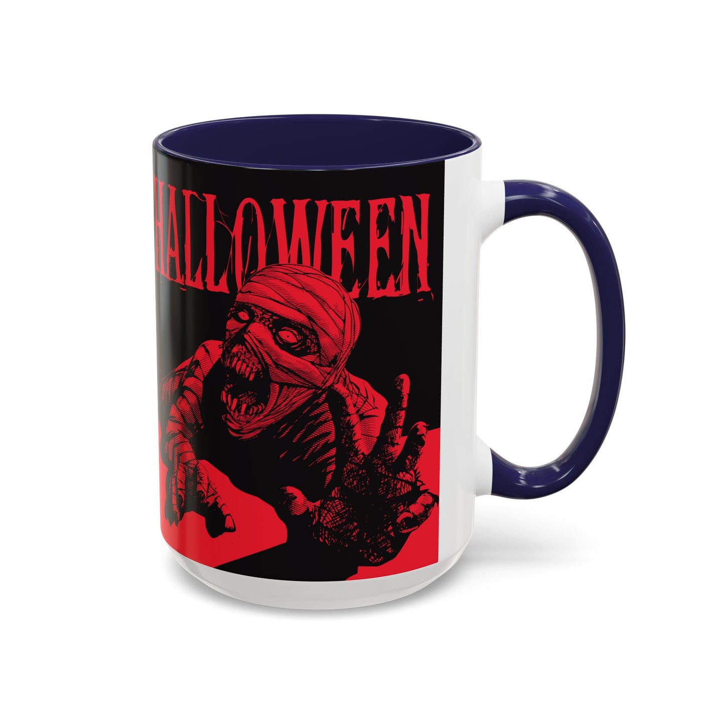 Halloween Accent Coffee Mug | Spooky Coffee Cup for Halloween Lovers, Trick or Treat Mug, Horror Decor, Gift for Fans