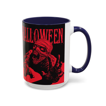 Halloween Accent Coffee Mug | Spooky Coffee Cup for Halloween Lovers, Trick or Treat Mug, Horror Decor, Gift for Fans
