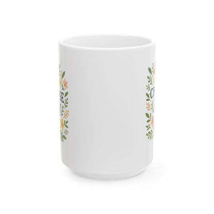 Choose Joy Floral Ceramic Mug