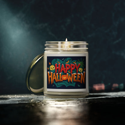 Halloween Themed Scented Candles - Coconut Apricot Wax (4oz, 9oz) | Festive Fall Decor, Trick or Treat Gift, Cozy Autumn Vibes, [...]
