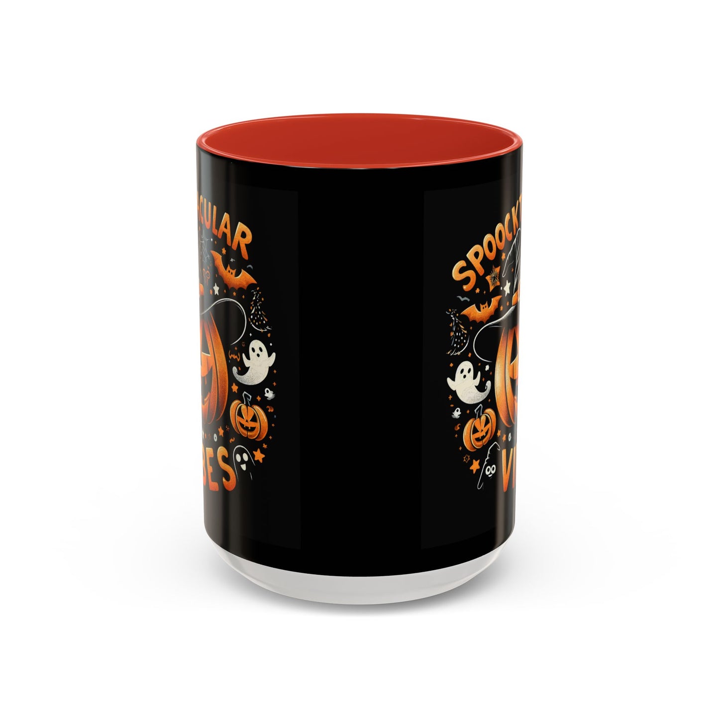 Halloween Accent Coffee Mug - Spooktacular Vibes, Fall Home Decor, Pumpkin Lovers Gift, Trick or Treat Mug, Spooky Season Drinkware
