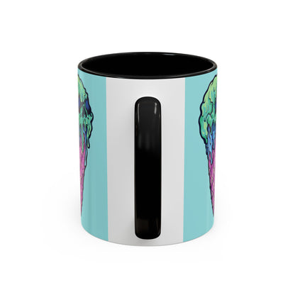 Creepy Ice Cream Mug - Perfect for Halloween, Unique Gift for Coffee Lovers, Spooky Decor, Creepscream Design, Fun Kitchenware
