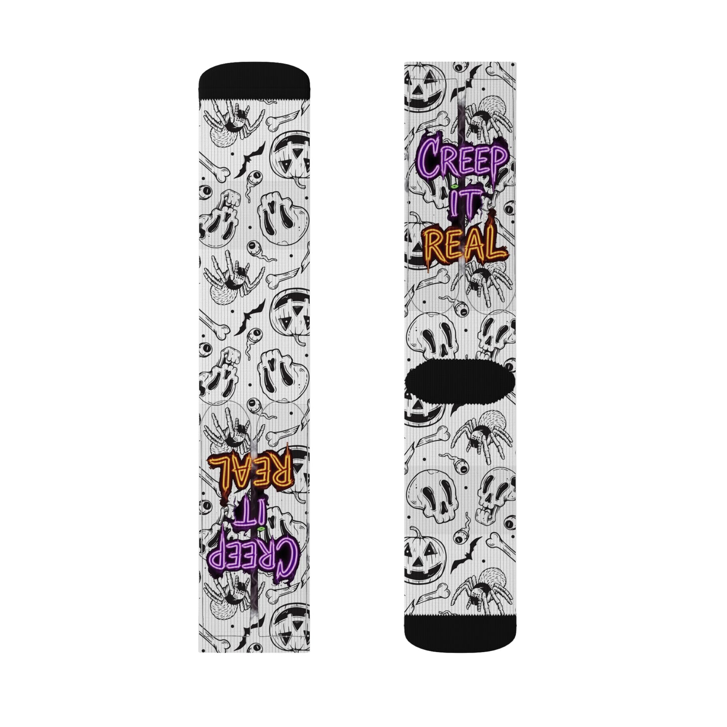 Halloween Themed Socks, Fun Socks for Fall, Creepy Socks Gift, Spooky Season Accessories, Unique Halloween Apparel