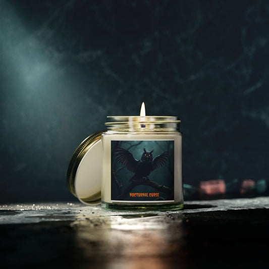 Nocturnal Curse Scented Candle - Spooky Home Decor, Aromatherapy Gift, Halloween Candle, Unique Home Fragrance