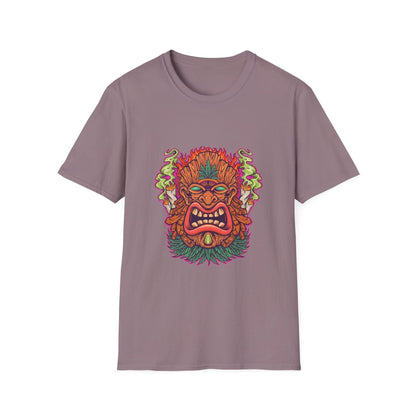 Tiki Leaf Weed Mascot with Smoke - Mleem