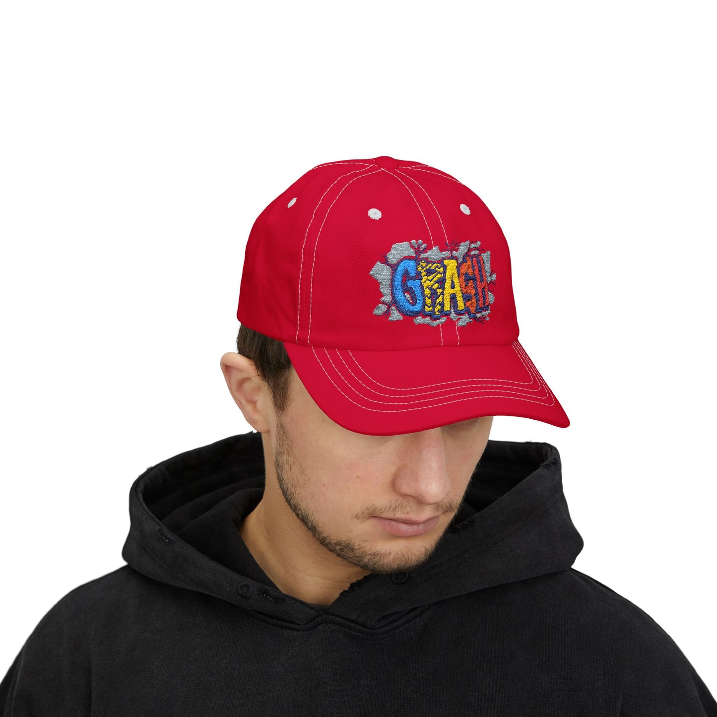 Classic Dad Cap with CRAASH! Design, Casual Hat for Dads, Funny Gift for Father's Day, Summer Accessory, Everyday Wear