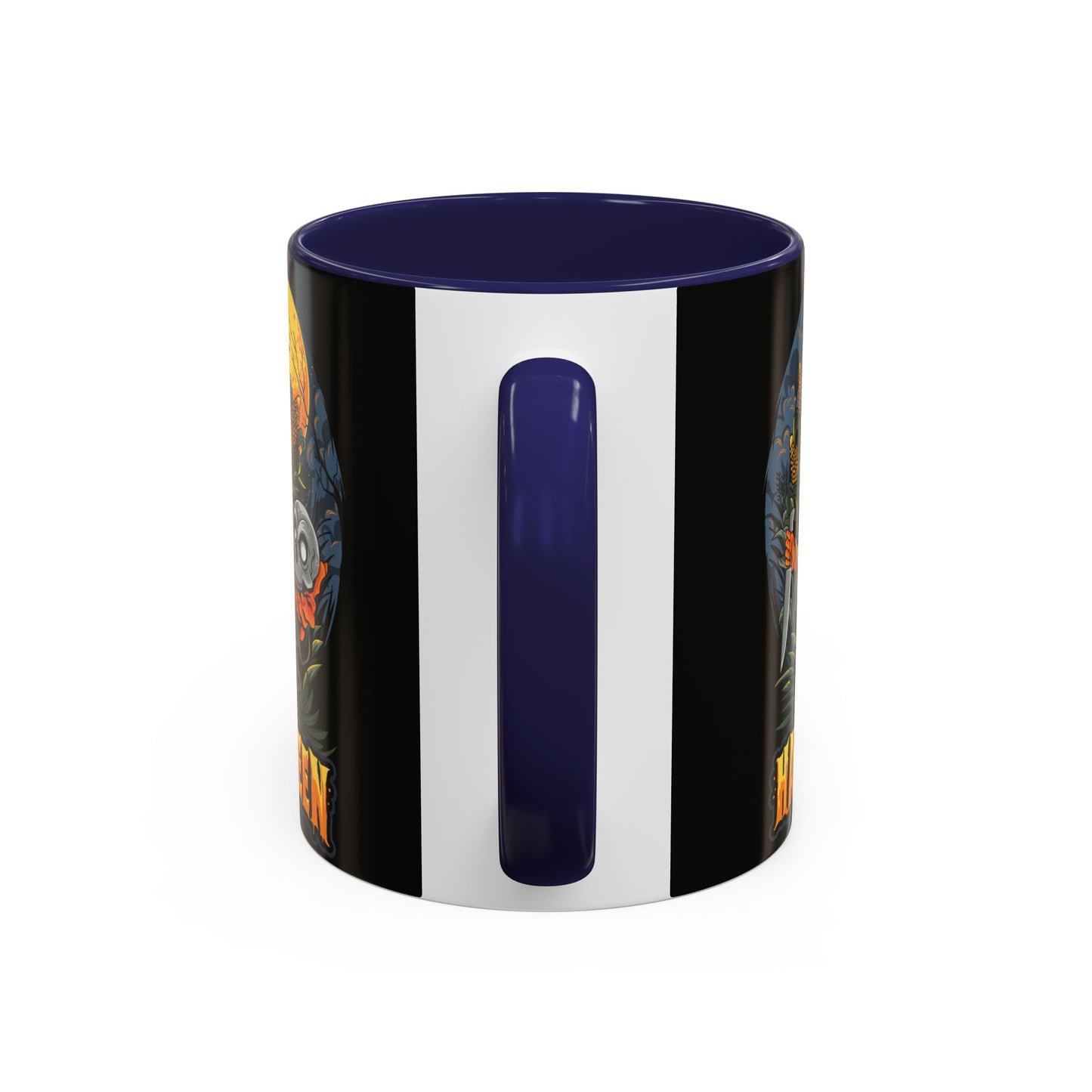 Halloween Pumpkin Coffee Mug, Spooky Mug, Fall Decor, Gift for Halloween Lovers, Black Mug, 11oz or 15oz