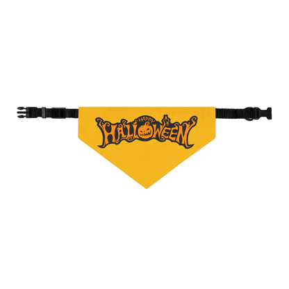 Halloween Pet Bandana Collar, Festive Dog Accessory,  Pet Costume, Trick or Treat Gear, Pumpkin Design