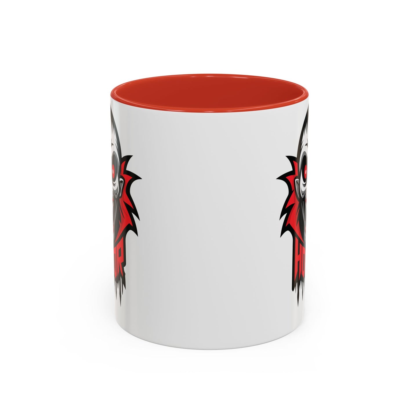 Horror-Themed Coffee Mug, Unique Gift for Halloween Lovers, Scary Decor, Black Accented Mug, Gothic Drinkware, Spooky Kitchenware