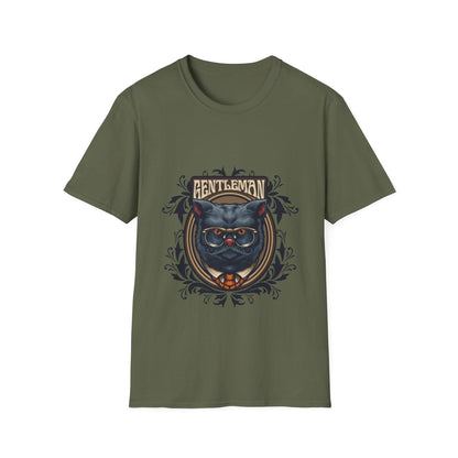 Animal Grey Cat with Framed Ornaments - Mleem