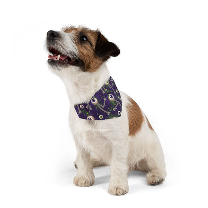 Spooky Eye Pet Bandana Collar | Halloween Dog Accessory, Cute Pet Apparel, Adjustable Dog Scarf, Pet Costume, Fun Pet Gift