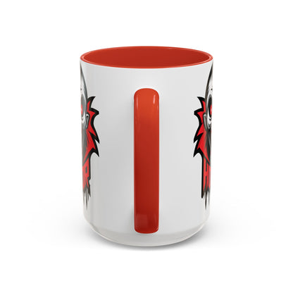 Horror-Themed Coffee Mug, Unique Gift for Halloween Lovers, Scary Decor, Black Accented Mug, Gothic Drinkware, Spooky Kitchenware