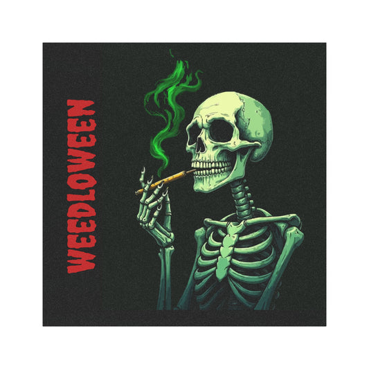 Weedloween Car Magnets | Fun Halloween Decor, Skull Magnet, Car Decor, Halloween Gifts, Skeleton Vibe